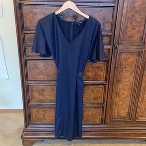 Nwot Universal Standard Becca half tie dress in navy blue